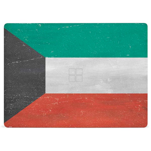 Kuwait Flag Distressed Surface Laptop 2 Skin